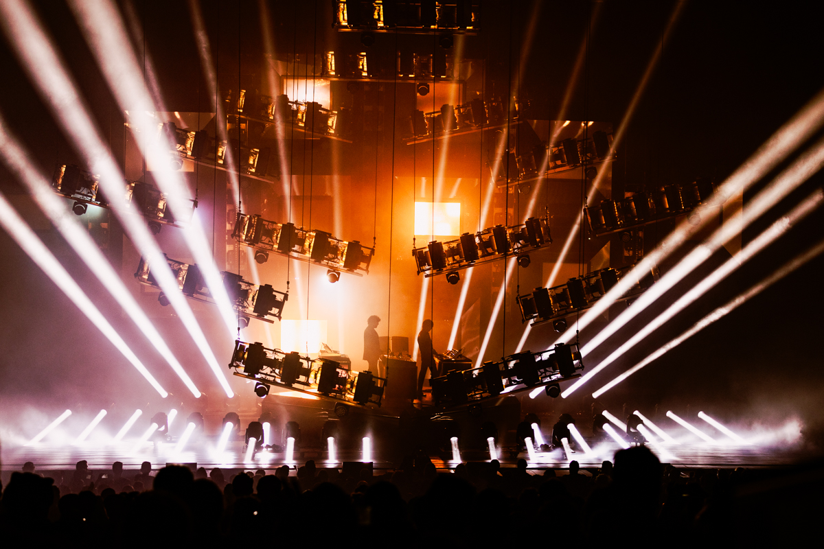 Justice transforms Merriweather Post Pavilion into a cinematic